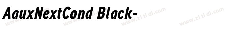 AauxNextCond Black字体转换